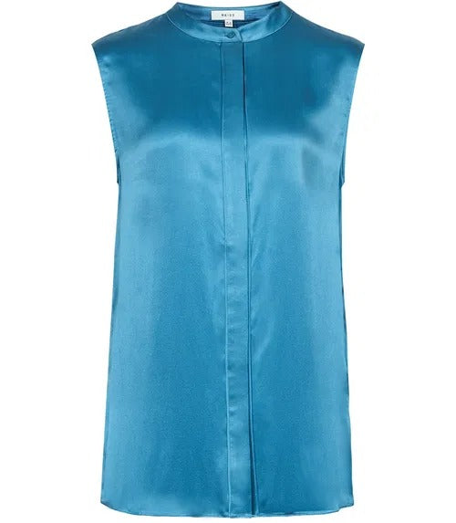 Sleeveless Silk Blouse
